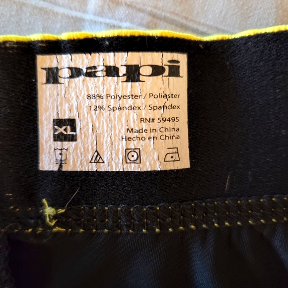 Men's Underwear Boxer Briefs Size XL Papi Black Yellow Band - Picture 3 of 6